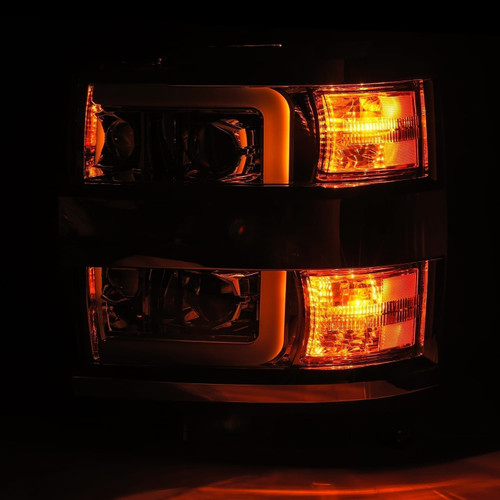 ALPHAREX 880224 15-19 CHEVROLET SILVERADO 2500HD/3500HD PRO-SERIES HALOGEN PROJECTOR HEADLIGHTS BLACK