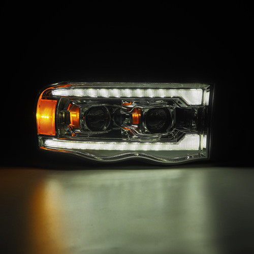 ALPHAREX 880571 02-05 DODGE RAM PRO-SERIES HALOGEN PROJECTOR HEADLIGHTS CHROME