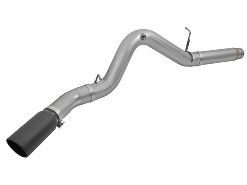 AFE 49-44081-B LARGE BORE-HD 5" 409 STAINLESS STEEL DPF-BACK EXHAUST SYSTEM BLACK TIP FOR 2016 GM 6.6L DURAMAX