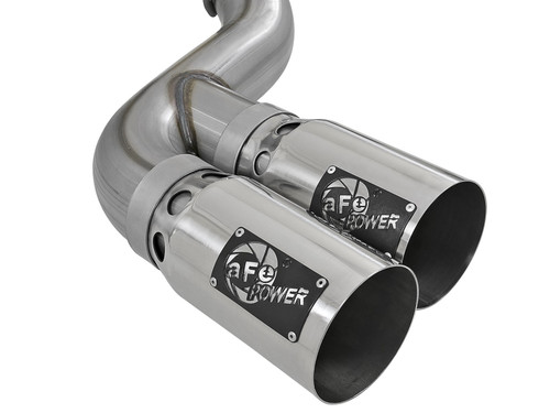 AFE 49-43121-P REBEL XD SERIES 4" 409 STAINLESS STEEL DPF-BACK EXHAUST SYSTEM FOR 15-16 FORD 6.7L POWERSTROKE