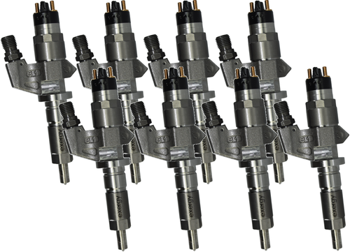 EXERGY E01 10118 REMAN SAC 100% OVER INJECTOR SET 2001–2004 GM DURAMAX 6.6L LB7