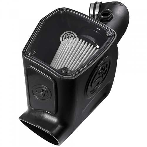 S&B FILTERS 75-5105D COLD AIR INTAKE DRY EXTENDABLE WHITE 2008-2010 FORD F250 F350 V8-6.4L POWERSTROKE