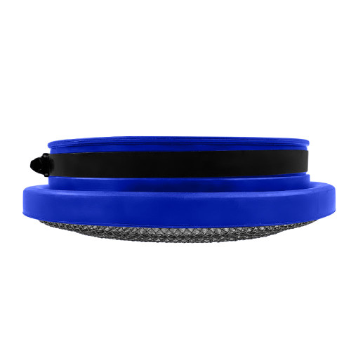 S&B FILTERS 77-3023 TURBO SCREEN GUARD WITH VELOCITY STACK - 5.50 INCH (BLUE)
