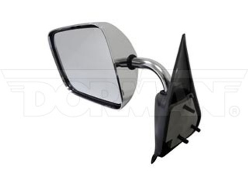 DORMAN 955-221 CHROME/BLACK MANUAL SIDE VIEW MIRROR (LEFT) (6" X 9") 1994-1997 DODGE RAM 2500/3500