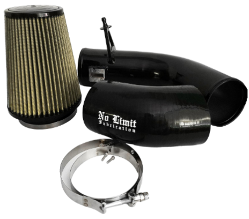 NO LIMIT FAB 67CAIBP17 BLACK COLD AIR INTAKE WITH PG7 FILTER FOR 17-24 FORD POWERSTROKE 6.7L NO LIMIT FAB 67CAIBP17 BLACK COLD AIR INTAKE WITH PG7 FILTER FOR 17-24 FORD POWERSTROKE 6.7L