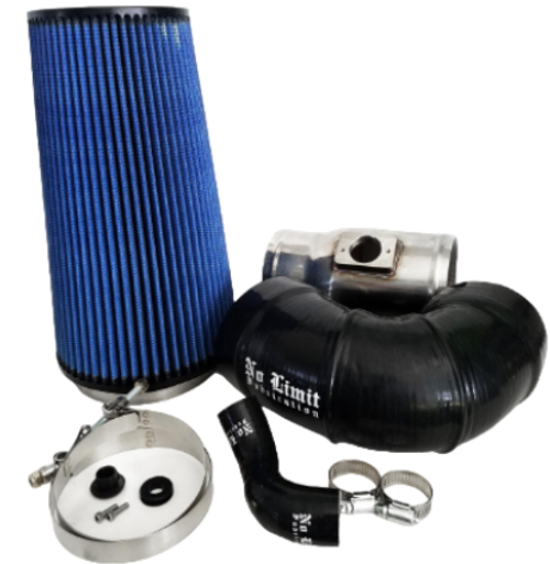 NO LIMIT FAB 64CAIO5 POLISHED COLD AIR INTAKE WITH 5 INCH INLET OILED FILTER FOR MOD TURBO FOR 08-10 FORD 6.4L POWERSTROKE NO LIMIT FAB 64CAIO5 POLISHED COLD AIR INTAKE WITH 5 INCH INLET OILED FILTER FOR MOD TURBO FOR 08-10 FORD 6.4L POWERSTROKE