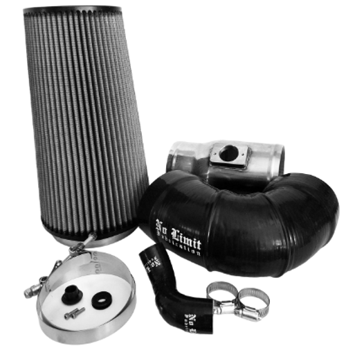NO LIMIT FAB 64CAID5.5 POLISHED COLD AIR INTAKE WITH 5.5" DRY FILTER FITS MOD TURBO FOR 08-10 FORD 6.4L POWERSTROKE NO LIMIT FAB 64CAID5.5 POLISHED COLD AIR INTAKE WITH 5.5" DRY FILTER FITS MOD TURBO FOR 08-10 FORD 6.4L POWERSTROKE