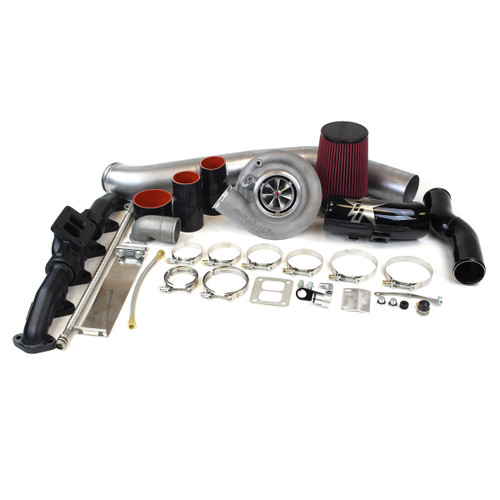 INDUSTRIAL INJECTION 22B435 DODGE S300 SX-E 66/74 SINGLE TURBO KIT - 2010-2012 6.7L CUMMINS - .91 A/R