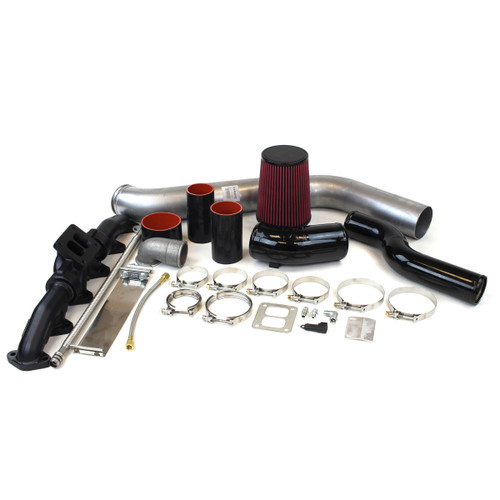 INDUSTRIAL INJECTION 227439 DODGE S300 SX-E 63/68 SINGLE TURBO KIT - 2003-2007 5.9L CUMMINS - 1.0 A/R
