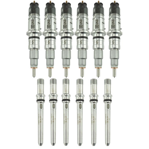 INDUSTRIAL INJECTION 21C311 REMAN INJECTOR PACK WITH CONNECTING TUBES - 2013-2018 RAM 2500/3500 6.7L CUMMINS