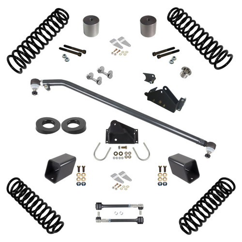 SYNERGY 8045-30 3.0 INCH LIFT STAGE 1.5 SUSPENSION SYSTEM FOR 07-18 WRANGLER JKU 4 DR