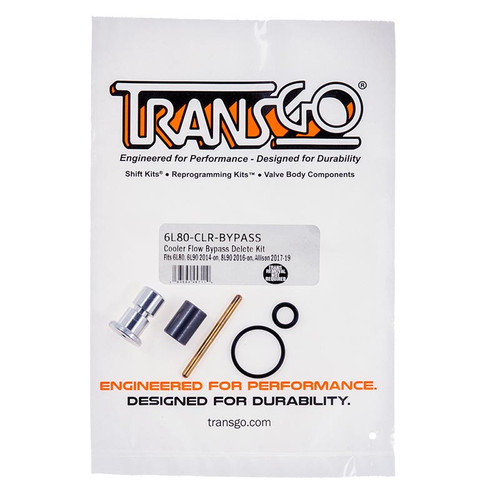 TRANSGO 6L80-CLR-BYPASS ALLISON COOLER FLOW BYPASS DELETE KIT FOR 2017-2019 GM 6.6L DURAMAX L5P