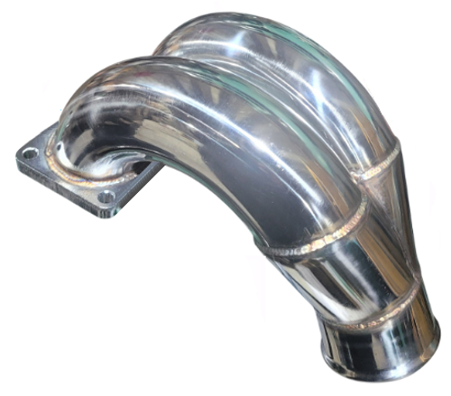 CPP 3.5" STAINLESS STEEL INTAKE ELBOW FOR 2007.5-2018 DODGE RAM WITH CUMMINS 6.7L