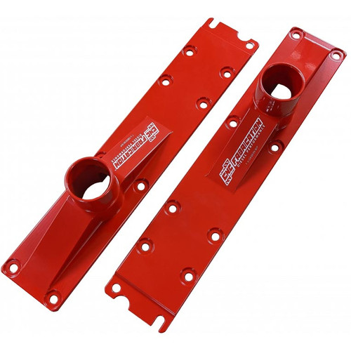 CNC FABRICATION 423007 BILLET INTAKE PLENUM - RED FOR 1994-1997 & 1999 FORD SUPERDUTY WITH 7.3L POWERSTROKE ENGINE