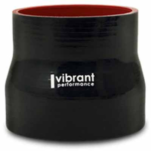 VIBRANT 2777 4"-5" SILICONE REDUCING COUPLER 4"-5" X 3" LONG VIBRANT 2777 4"-5" SILICONE REDUCING COUPLER 4"-5" X 3" LONG
