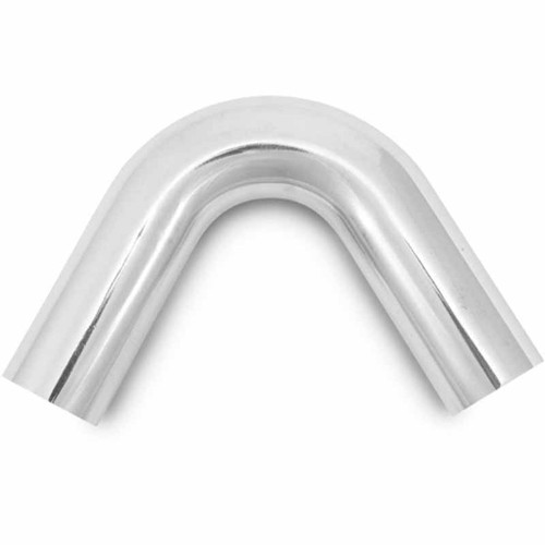 VIBRANT 2829 4" POLISHED ALUMINUM 120 DEGREE U-BEND UNIVERSAL - 4" O.D. TUBING