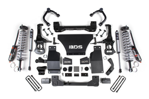 BDS SUSPENSION BDS785FPE 4 INCH LIFT KIT FOX 2.5 PERFORMANCE ELITE COIL-OVER CHEVY TRAIL BOSS OR GMC AT4 1500 19-24 4WD GAS FOX 2.5 PERFORMANCE ELITE