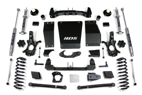 BDS SUSPENSION BDS731FS 6 INCH LIFT KIT CHEVY/GMC SUBURBAN TAHOE YUKON/XL 1500 15-19 4WD CAST STEEL FOX 2.0 PERFORMANCE