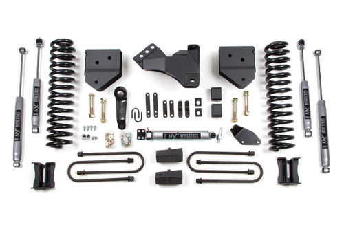 BDS SUSPENSION BDS343FS 4 INCH LIFT KIT FORD F250/F350 SUPER DUTY 05-07 4WD DIESEL BLOCK KIT WITHOUT FACTORY OVERLOAD FOX 2.0 PERFORMANCE