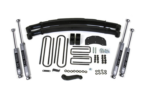 BDS SUSPENSION BDS308H 4 INCH LIFT KIT FORD F350 MONOBEAM 80-96 4WD NX2 NITRO SHOCKS