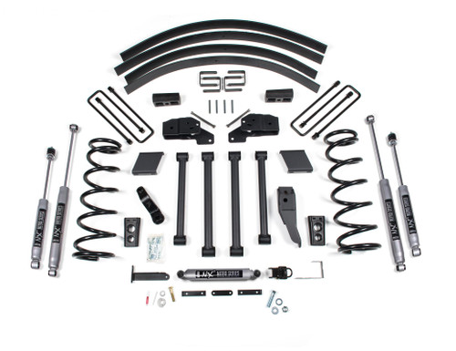 BDS SUSPENSION BDS215H 4.5 INCH LIFT KIT DODGE RAM 2500/3500 94-99 4WD LEAF SPRINGS NX2 NITRO