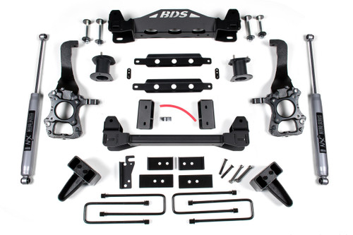 BDS SUSPENSION BDS1916FS 6 INCH LIFT KIT FORD F150 2014 2WD 4 INCH BLOCK KIT FOX 2.0 PERFORMANCE SHOCKS