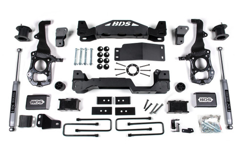 BDS SUSPENSION BDS1902H 4 INCH LIFT KIT FORD F150 21-24 4WD 2 INCH BLOCK KIT NX2 NITRO SHOCKS