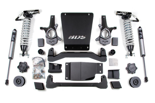 BDS SUSPENSION BDS188FDSC 4 INCH LIFT KIT FOX 2.5 COIL-OVER AVALANCHE SUBURBAN TAHOE OR YUKON 1500 07-14 4WD 2 INCH LIFT COIL SPACER FOX 2.5 PERFORMANCE SHOCKS