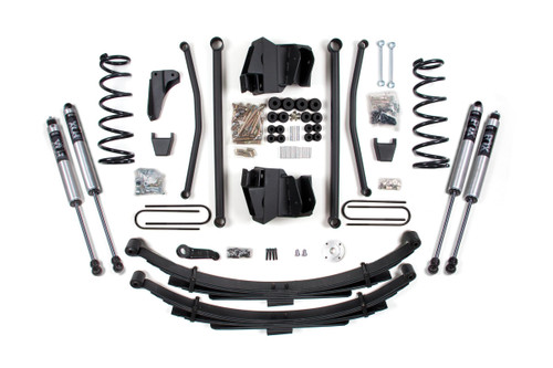 BDS SUSPENSION BDS1748FS 8 INCH LIFT KIT LONG ARM DODGE RAM 2500/3500 2008 4WD DIESEL MANUAL LEAF SPRING 4 INCH AXLE FOX 2.0 PERFORMANCE