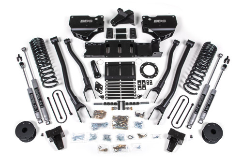 BDS SUSPENSION BDS1734H 5.5 INCH LIFT KIT W/ 4-LINK RAM 3500 W/ REAR AIR RIDE 19-24 4WD GAS NX2 NITRO SHOCKS
