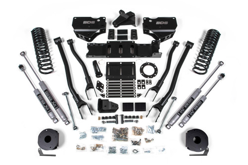 BDS SUSPENSION BDS1715FS 4 INCH LIFT KIT W/ 4-LINK RAM 2500 W/ REAR AIR RIDE 19-24 4WD DIESEL FOX 2.0 PERFORMANCE SHOCKS