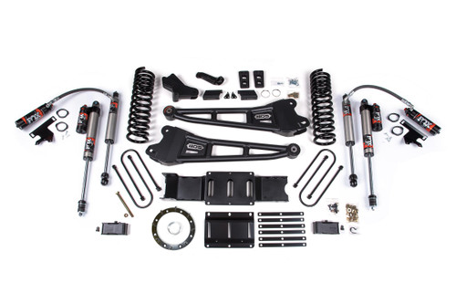 BDS SUSPENSION BDS1705FPE 4 INCH LIFT KIT W/ RADIUS ARM 2 INCH REAR BLOCK RAM 3500 19-24 4WD DIESEL WITH FACTORY REAR OVERLOAD LEAF 6 BOLT FOX 2.5 PERFORMANCE ELITE
