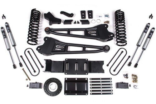 BDS SUSPENSION BDS1704FS 4 INCH LIFT KIT W/ RADIUS ARM 2 INCH REAR BLOCK RAM 3500 19-24 4WD DIESEL WITHOUT FACTORY REAR OVERLOAD LEAF 6 BOLT FOX 2.0 PERFORMANCE SHOCKS