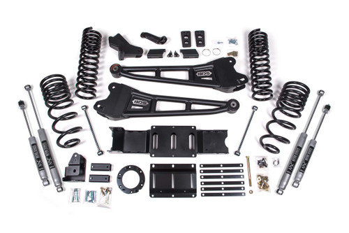 BDS SUSPENSION BDS1660FS 4 INCH LIFT KIT W/ RADIUS ARM RAM 2500 19-24 4WD DIESEL FOX 2.0 PERFORMANCE SHOCKS