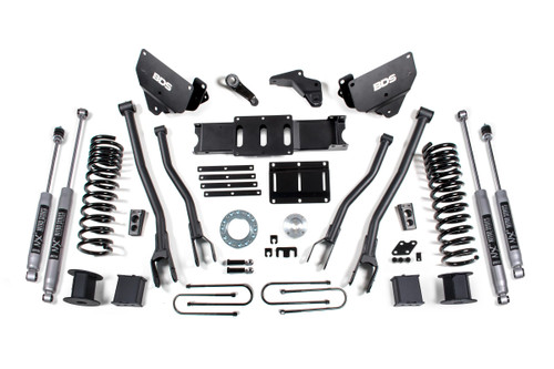 BDS SUSPENSION BDS1648H 6 INCH LIFT KIT W/ 4-LINK RAM 3500 W/ REAR AIR RIDE 13-18 4WD DIESEL 6 BOLT INDEXING RING NX2 NITRO SHOCKS