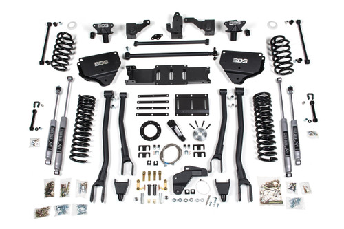 BDS SUSPENSION BDS1626H 8 INCH LIFT KIT W/ 4-LINK RAM 2500 14-18 4WD DIESEL NX2 NITRO SHOCKS