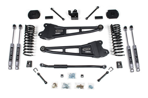 BDS SUSPENSION BDS1624FPE 3 INCH LIFT KIT W/ RADIUS ARM RAM 2500 14-18 4WD DIESEL FOX 2.5 PERFORMANCE ELITE SHOCKS