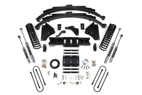 BDS SUSPENSION BDS1617H 6 INCH LIFT KIT RAM 3500 13-18 4WD DIESEL LEAF SPRINGS 6 BOLT NX2 NITRO SHOCKS