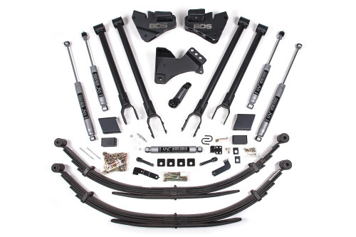 BDS SUSPENSION BDS1569H 5 INCH LIFT KIT W/ 4-LINK FORD F250/F350 SUPER DUTY 20-22 4WD DIESEL LEAF SPRINGS NX2 NITRO SHOCKS