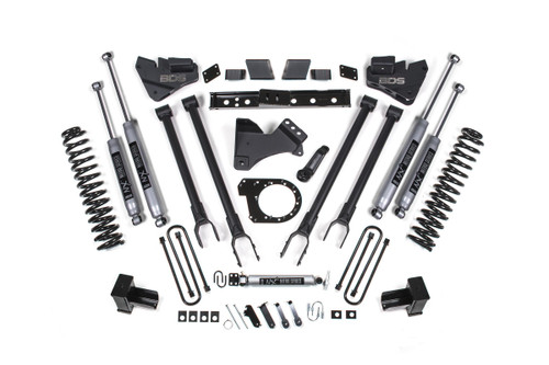 BDS SUSPENSION BDS1529FS 6 INCH LIFT KIT 4-LINK CONVERSION FORD F250/F350 SUPER DUTY 17-19 4WD DIESEL LEAF SPRINGS FOX 2.0 PERFORMANCE SHOCKS