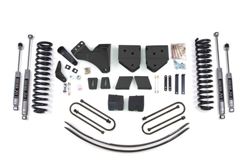BDS SUSPENSION BDS353H 6 INCH LIFT KIT FORD F250/F350 SUPER DUTY 05-07 4WD DIESEL 3 INCH BLOCK PLUS ADD A LEAF WITHOUT OVERLOAD NX2 NITRO