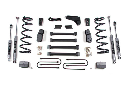 BDS SUSPENSION BDS676H 6 INCH LIFT KIT DODGE RAM 2500 09-13 4WD GAS LEAF SPRINGS 3.5 INCH AXLE NX2 NITRO