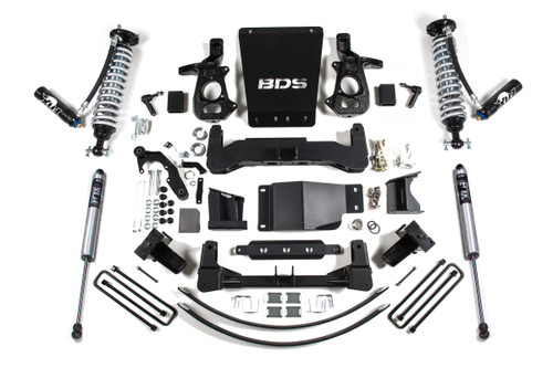 BDS SUSPENSION BDS744FDSC 8 INCH LIFT KIT FOX 2.5 COIL-OVER DUAL SPEED COMPRESSION ADJUST SILVERADO/SIERRA 1500 14-18 4WD CAST STEEL CONTROL ARM FOX 2.5 PERFORMANCE SHOCKS