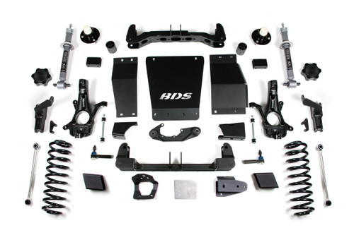 BDS SUSPENSION BDS737H 6 INCH LIFT KIT CHEVY/GMC SUBURBAN TAHOE YUKON/XL 1500 15-19 4WD AUTORIDE EQUIPPED CAST STEEL CONTROL ARM
