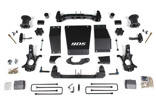 BDS SUSPENSION BDS725H 6 INCH LIFT KIT GMC SIERRA 1500 14-18 4WD MAGNERIDE EQUIPPED CAST STEEL CONTROL ARM