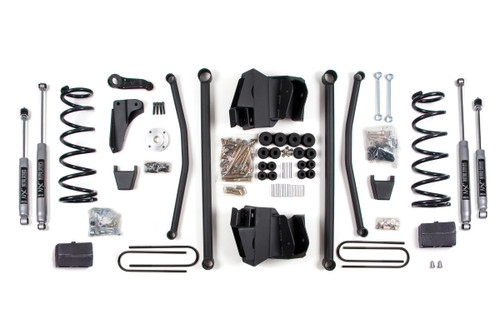 BDS SUSPENSION BDS659FS 6 INCH LIFT KIT LONG ARM DODGE RAM 2500/3500 03-07 4WD GAS BLOCK KIT 4 INCH AXLE FOX 2.0 PERFORMANCE