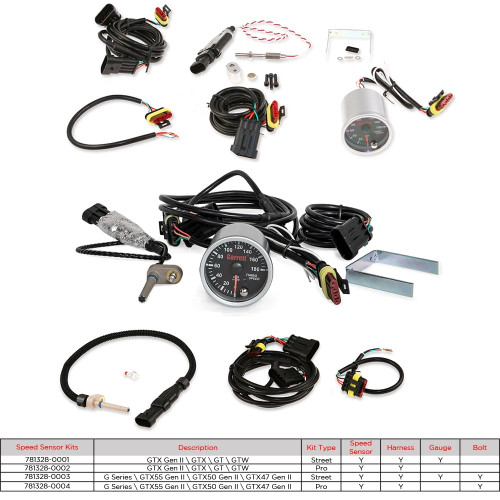 GARRETT 781328-0003 VARIOUS SPEED SENSOR KIT (STREET) FOR G SERIES MODELS