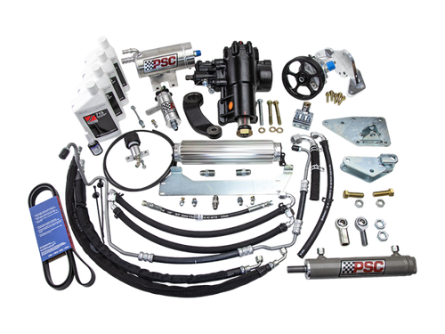 PSC SK689R36JP2-OE CYLINDER ASSIST STEERING KIT BOLT ON OE AXLE AND TIE ROD 18-20 WRANGLER JL 3.6L NON-ETORQUE