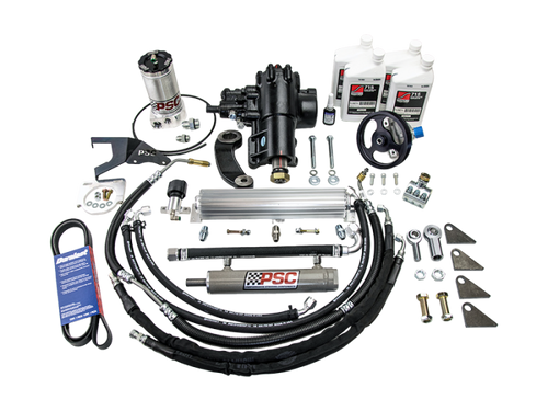 PSC SK688R38JP1-8.0W-1.5OS CYLINDER ASSIST STEERING KIT WELD ON 8.0 AFM AXLE 1.5OS TIE ROD 07-11 WRANGLER 3.8L
