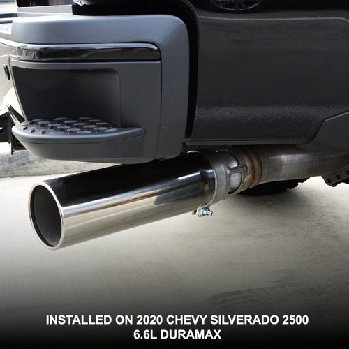 PPE 117021520 2015-2023 GM 6.6L DURAMAX 304 STAINLESS STEEL EXHAUST TIP (BLACK)